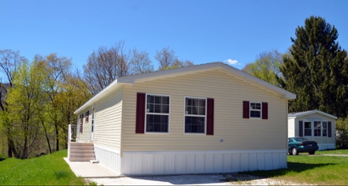 small house on a street